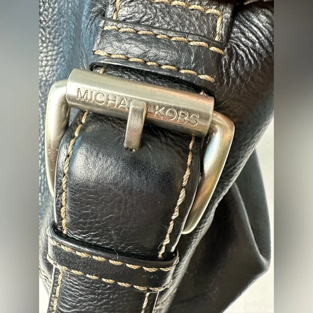 Michael Kors Black Leather Shoulder Bag